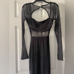 Prom Maxi Dress // Homecoming Dress Open shoulders and Open back